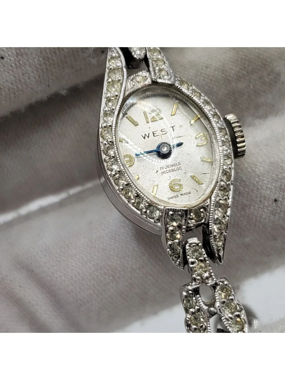 Vintage West Mechanical Swiss Made Watch Women For Parts Or Repair